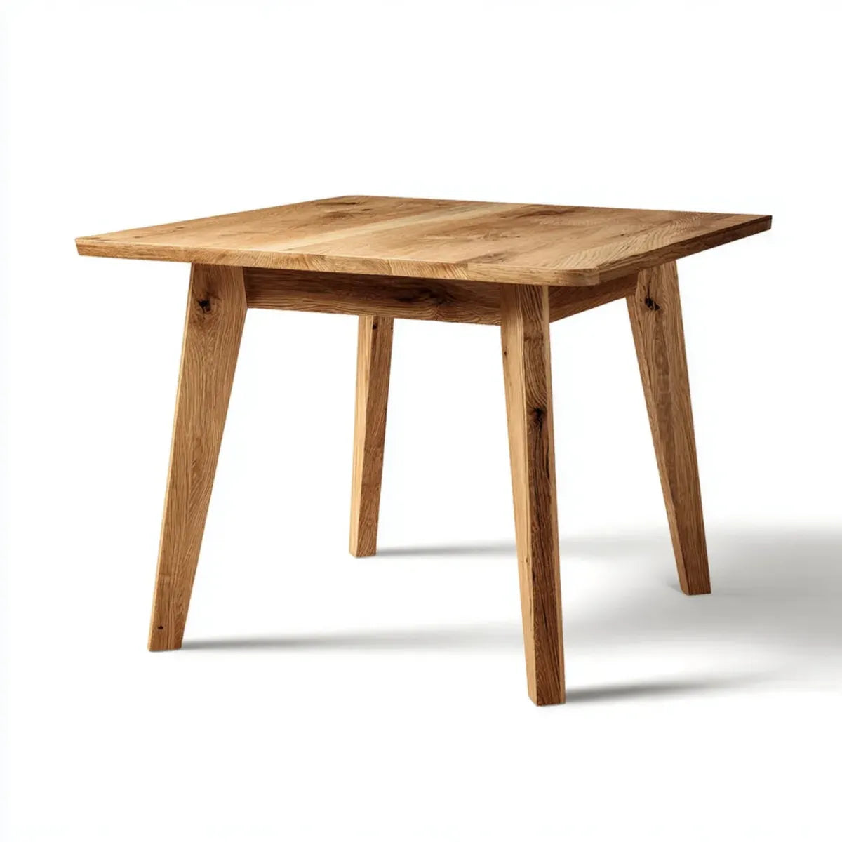 Table d'appoint en chêne massif naturel carrée 80 x 80 x 75 cm
